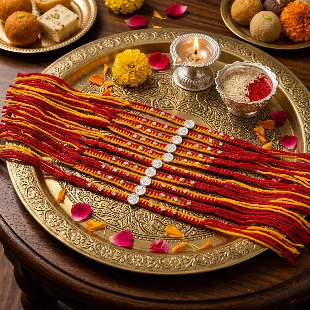Silver Veera Rakhi