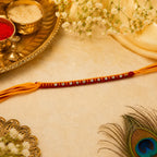 (2 Pcs @ ₹149) Mixed Motif Yellow Red Rakhi