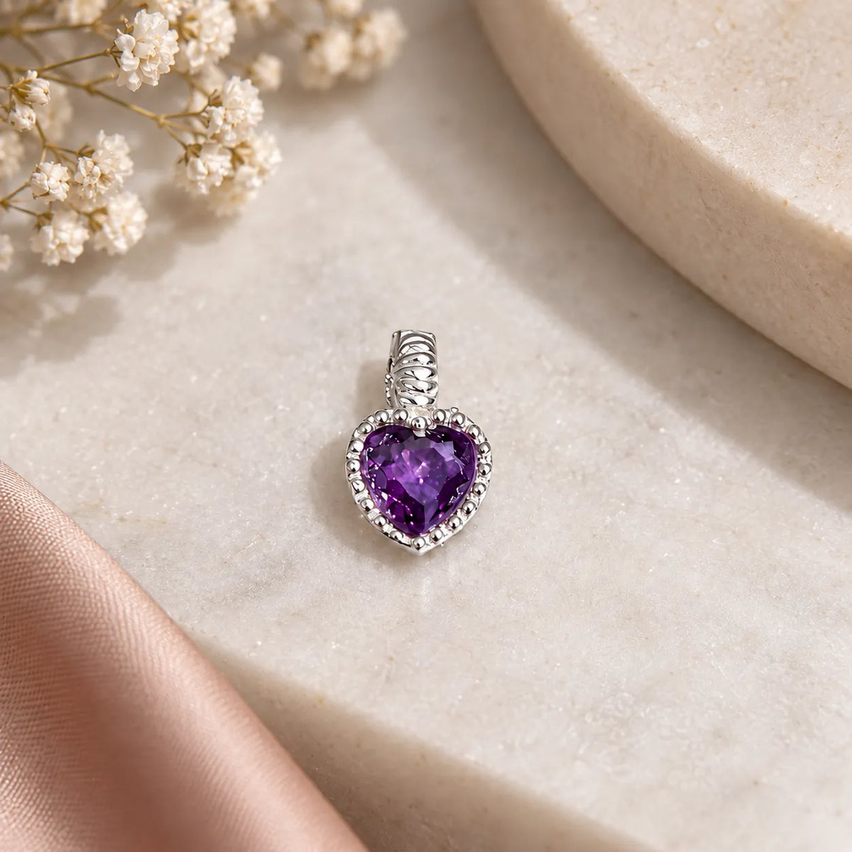 Silver Heart Chain Pendant