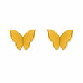 Marvel Silver 9K Gold butterfly stud earrings for girls featuring a sleek minimalist butterfly design for everyday and festive wear.