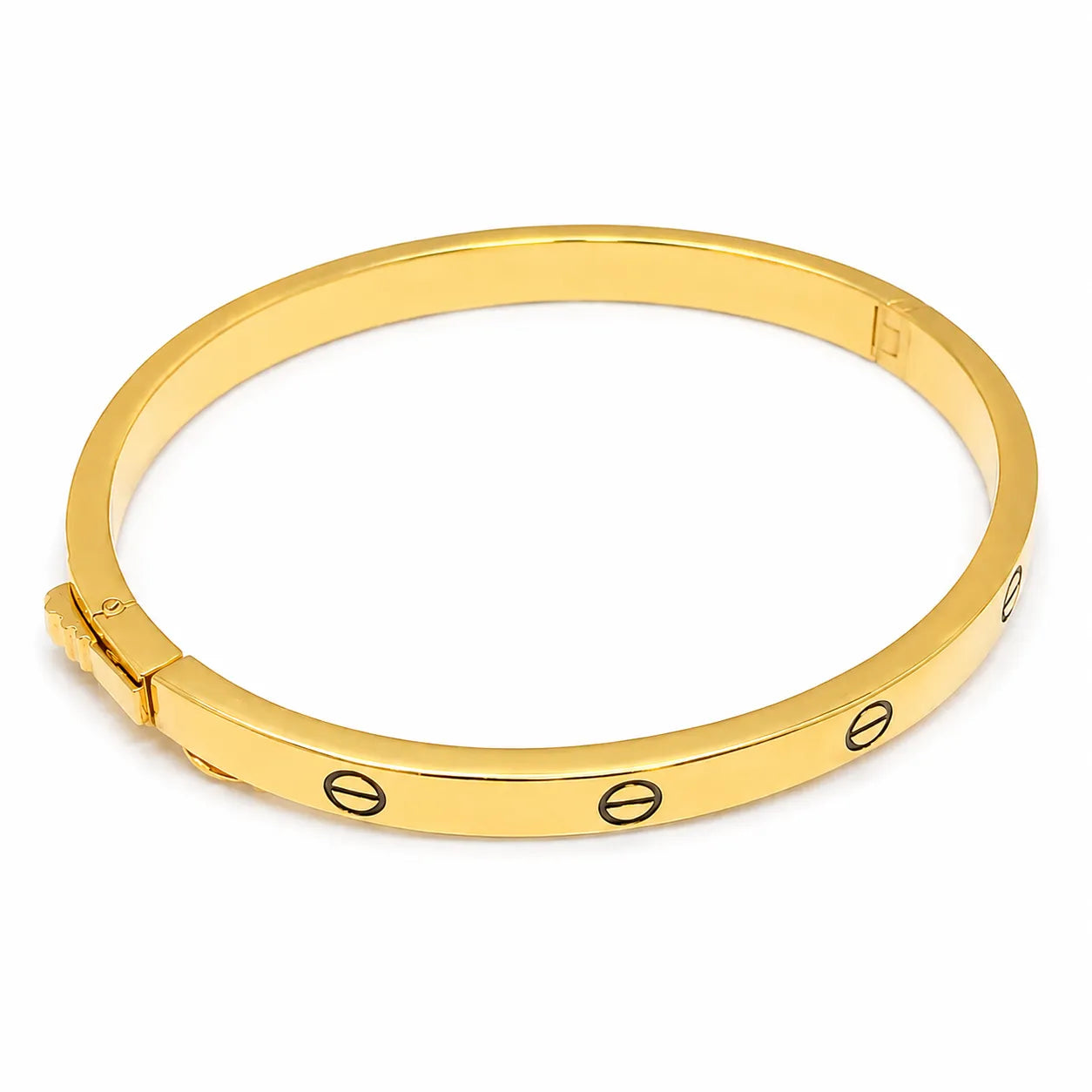 Marvel Silver 9K Gold Classic Screw Motif Kada for Girls
