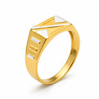 Marvel Silver 9K Gold Two-Tone Arrow Signet Ring for Boys and Men