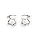 Marvel Silver Abstract Silver Sculptural Stud Earrings for Women with Modern Minimalist Design
