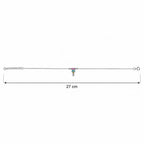Marvel Silver adjustable silver anklet for women with colorful hanging charm and silver bead detailing