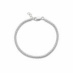 Marvel Silver adjustable double chain silver bracelet for men and women with lobster clasp and extension chain