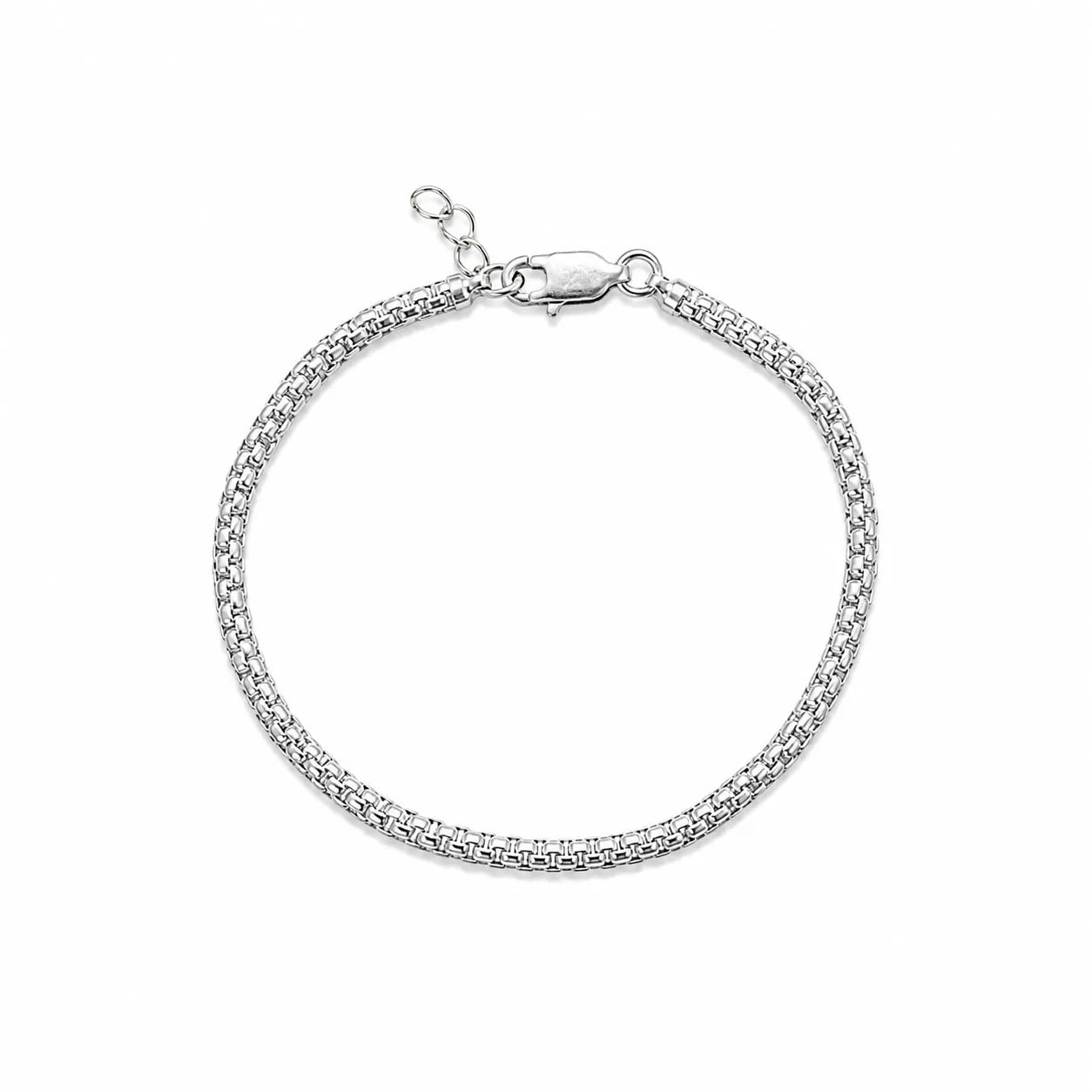 Marvel Silver adjustable double chain silver bracelet for men and women with lobster clasp and extension chain