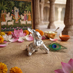 Silver Krishna Idol Bal Gopal Murti for Home Pooja and Gifting – Marvel Silver