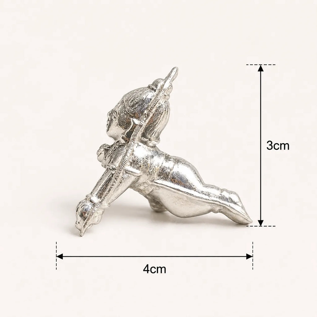 Silver Krishna Idol Bal Gopal Murti for Home Pooja and Gifting – Marvel Silver