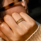 Marvel Silver gold plated adjustable heart crystal ring for girls with elegant open heart design and sparkling stones.