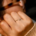 Marvel Silver gold plated adjustable sun and star crystal ring for girls featuring sparkling cubic zirconia stones in a celestial-inspired open-band design.