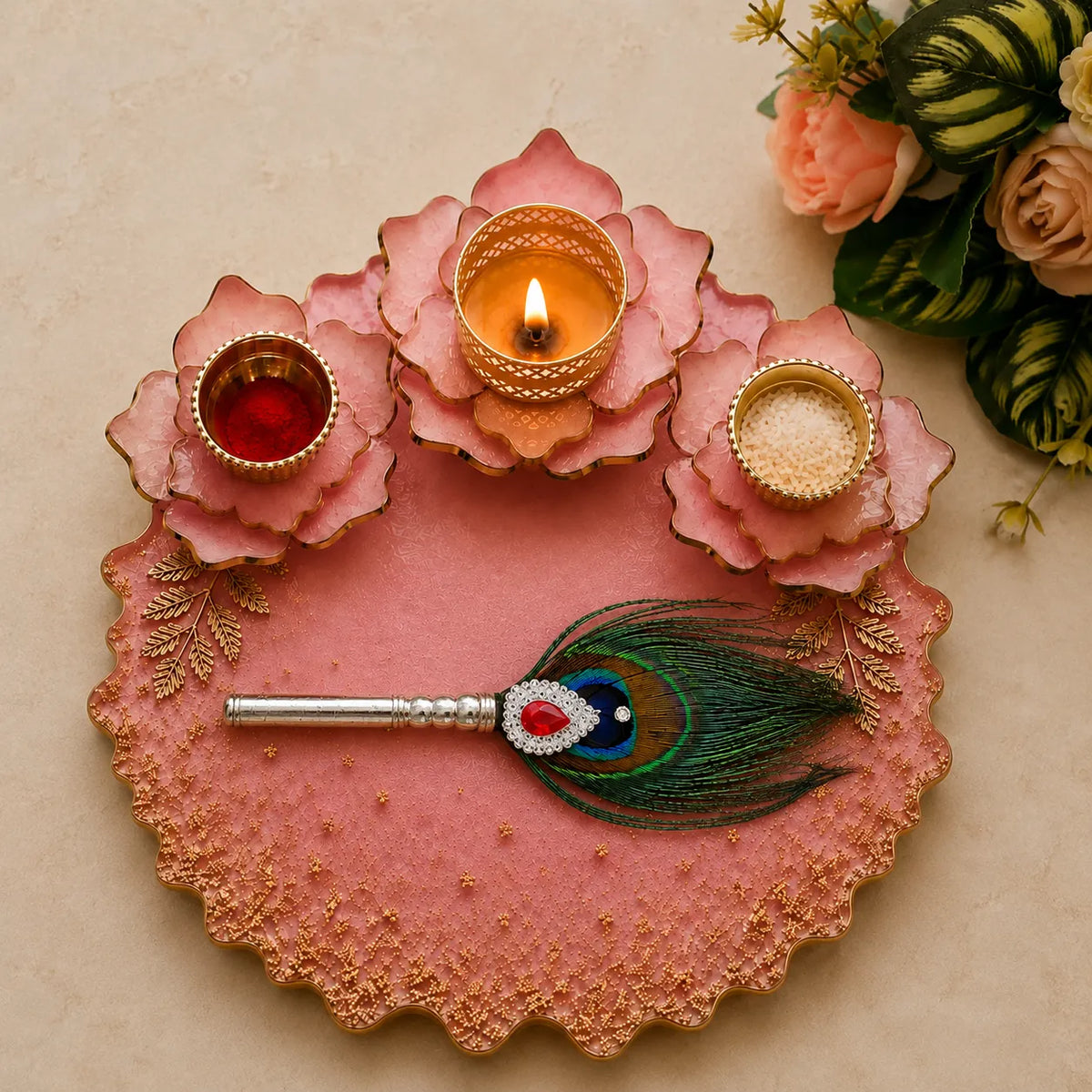 Silver Mor Pankh for Laddu Gopal Krishna Shringar with Peacock Feather – Marvel Silver