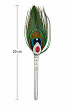 Silver Mor Pankh for Laddu Gopal Krishna Shringar with Peacock Feather – Marvel Silver