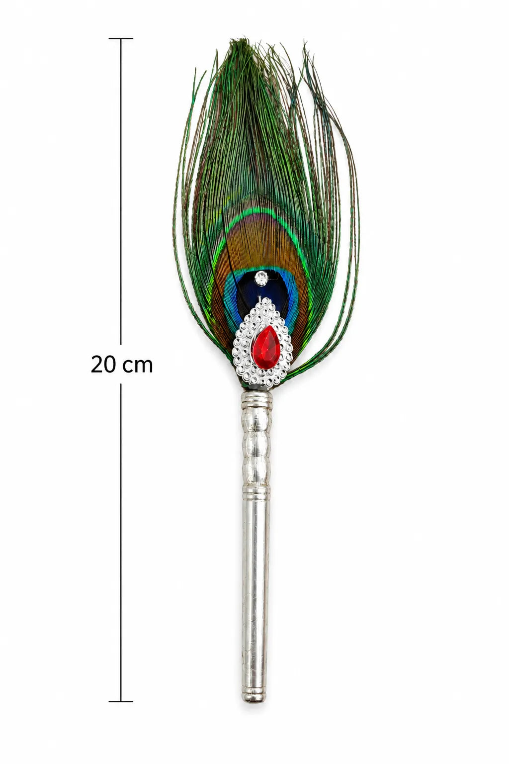 Silver Mor Pankh for Laddu Gopal Krishna Shringar with Peacock Feather – Marvel Silver