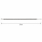 Marvel Silver Pyrite Beaded Silver Anklet for Women with Adjustable Extension Chain