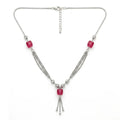 Marvel Silver Red Bead Necklace