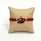 Iron Man Superhero Kids Silver Rakhi with Handmade Red Thread for Raksha Bandhan