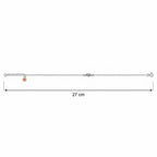 Marvel Silver adjustable silver anklet for women with polished round center bead and extension chain