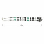Marvel Silver Aqua Oxidized Necklace