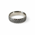 Marvel Silver Celtic knot pattern silver band ring for men with 2.4 cm size