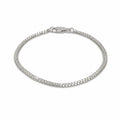 Marvel Silver double row square link bracelet for men with polished silver finish