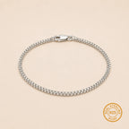 Marvel Silver double row square link bracelet for men with polished silver finish