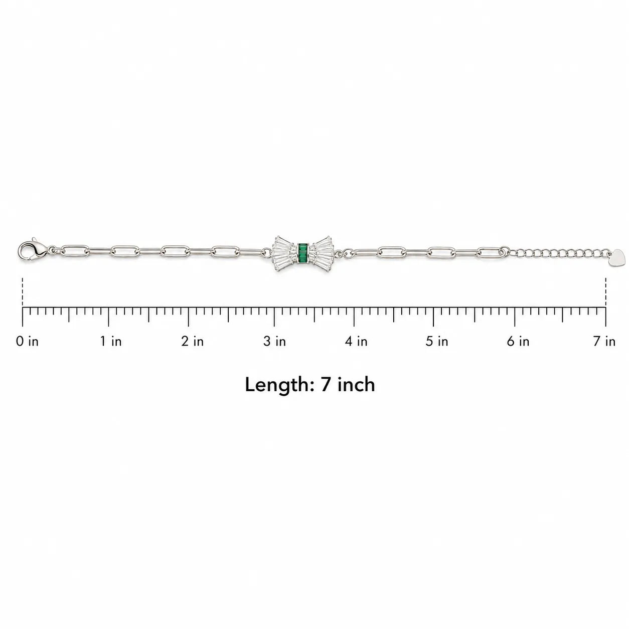Silver_Green_Bow_Design_Silver_Bracelet_for_Women_2