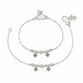 Marvel Silver Baby Payal Green Pink Charms