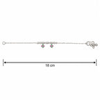 Marvel Silver Baby Payal Green Pink Charms