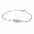 Marvel Silver leaf charm silver bracelet for women with minimal chain design