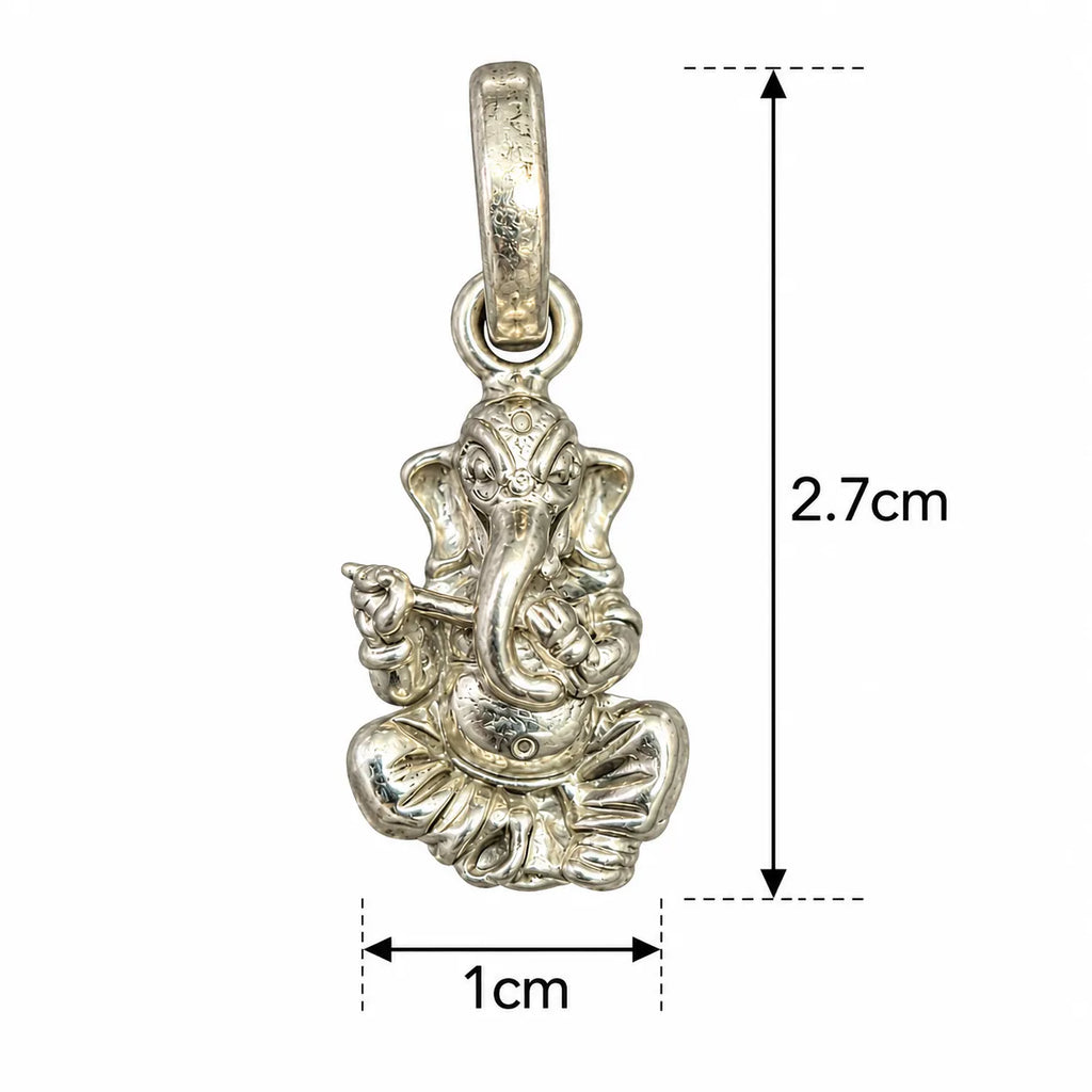 Silver Lord Ganesha Ganpati Pendant Only – Marvel Silver