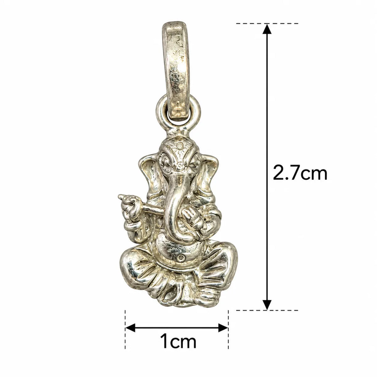 Silver Lord Ganesha Ganpati Pendant Only – Marvel Silver