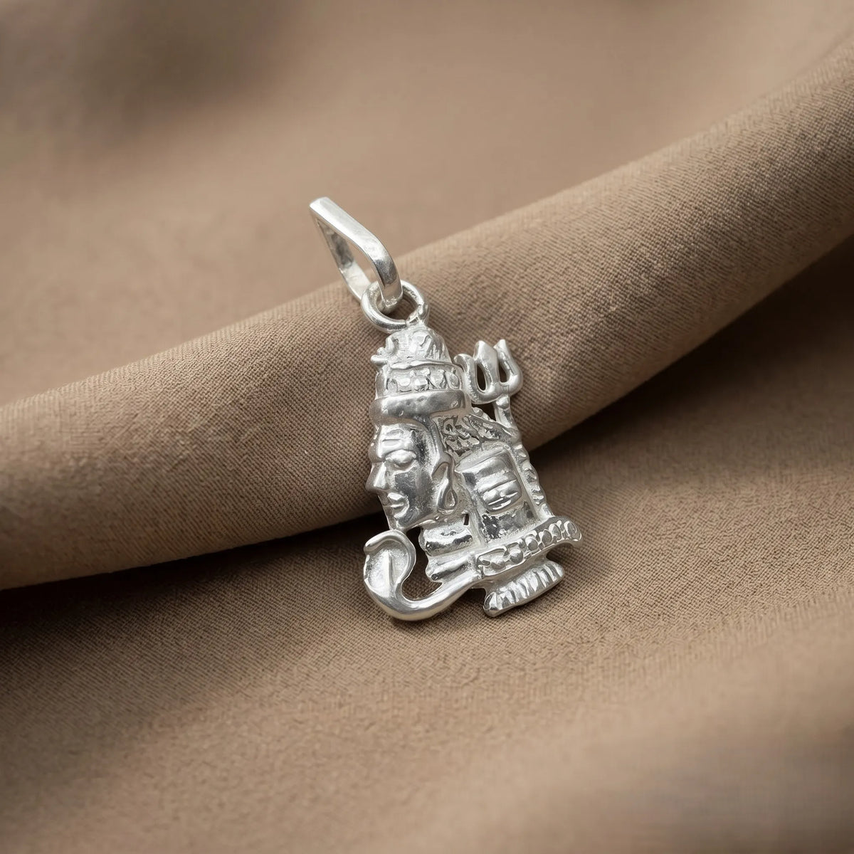 Silver Lord Shiva Trishul Mahadev Pendant Only – Marvel Silver