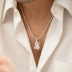Silver Lord Shiva Trishul Mahadev Pendant Only – Marvel Silver