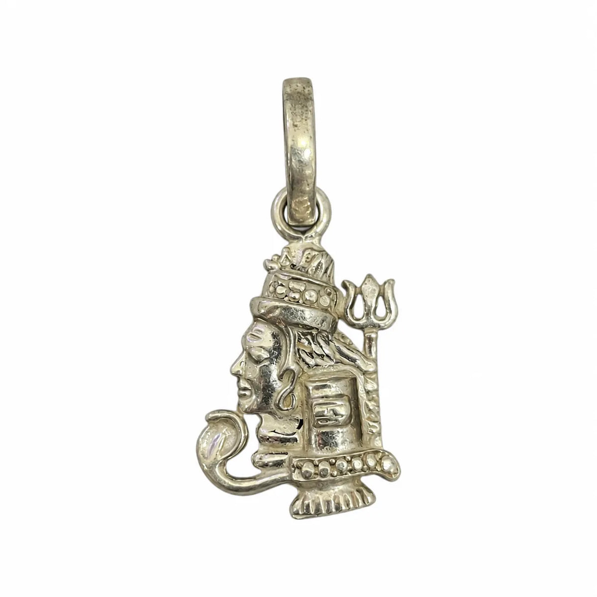 Silver Lord Shiva Trishul Mahadev Pendant Only – Marvel Silver