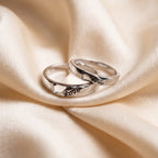 Silver Love Couple Rings for Him and Her – Marvel Silver