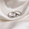 Silver Love Heart Couple Rings for Him and Her – Marvel Silver