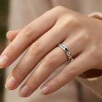 Marvel Silver Love Her engraved silver ring for women with heart design