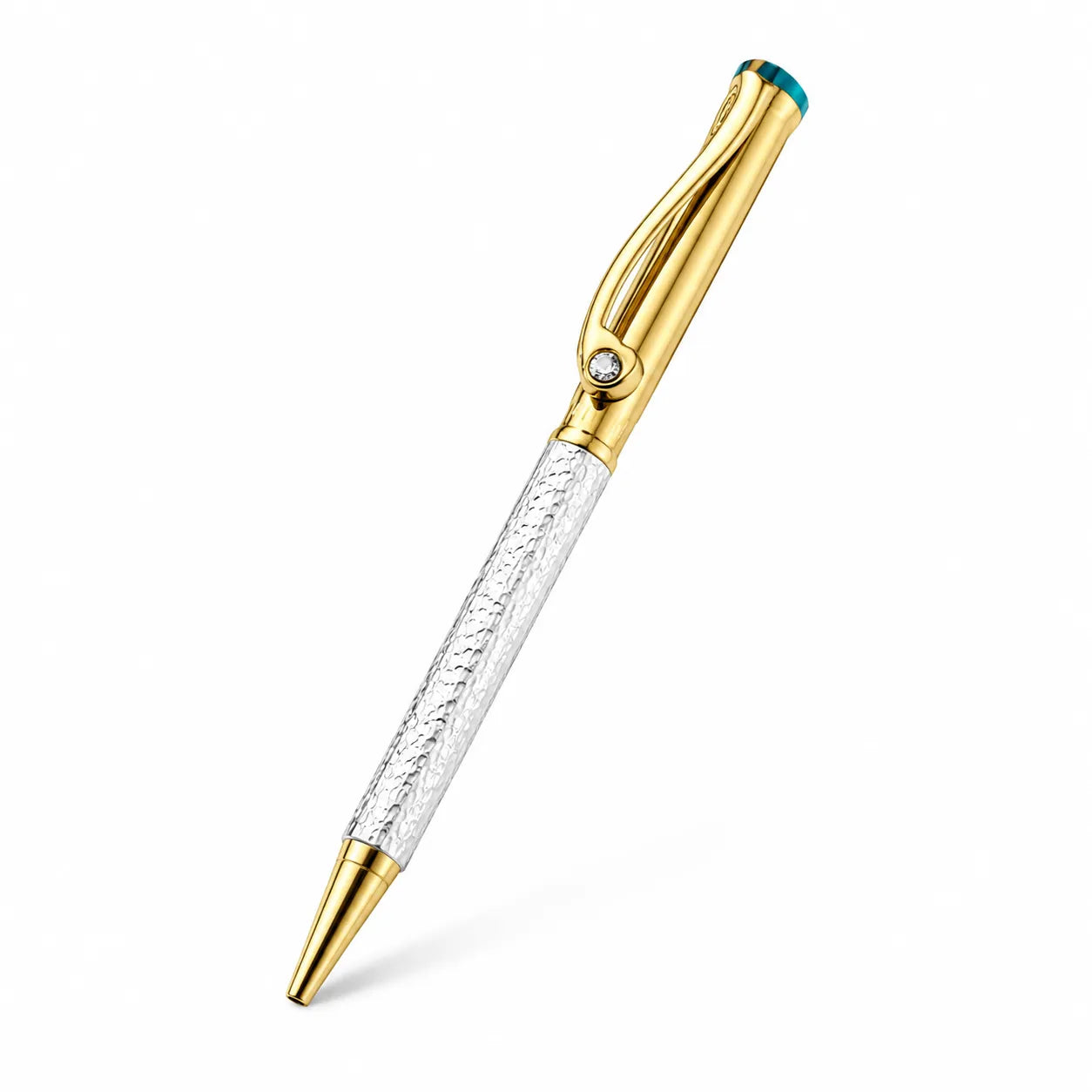 Marvel Silver luxury gold and silver ballpoint pen with textured barrel