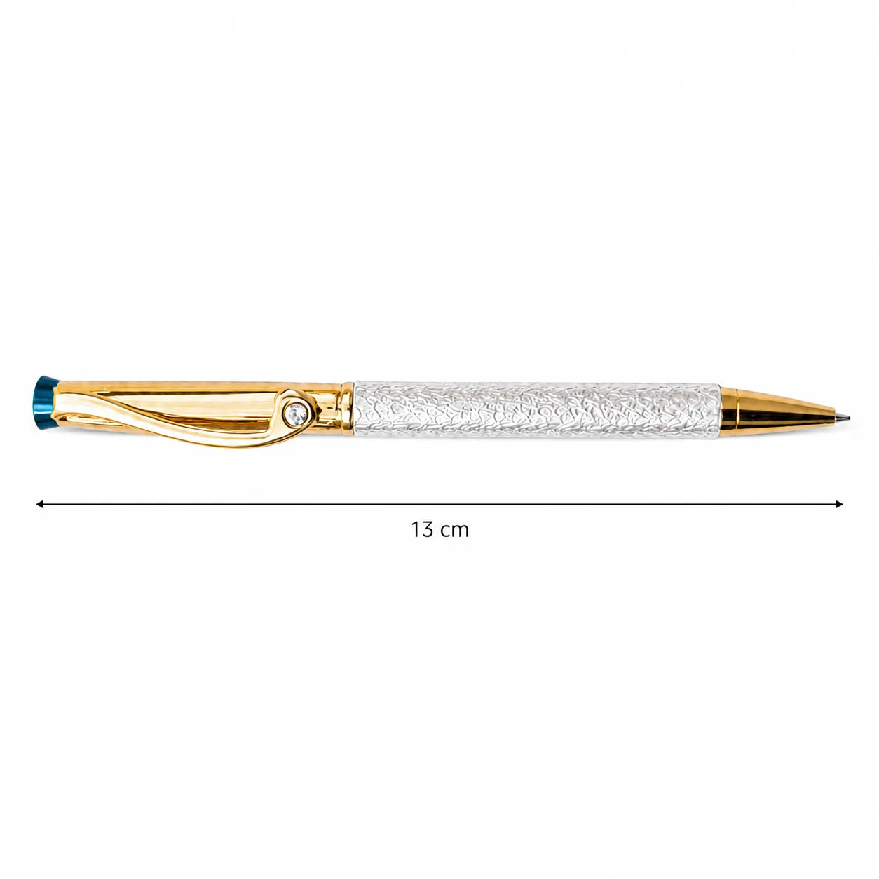Marvel Silver luxury gold and silver ballpoint pen with textured barrel