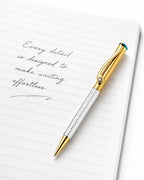 Marvel Silver luxury gold and silver ballpoint pen with textured barrel