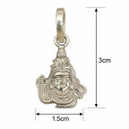 Silver Mahadev Lord Shiva Spiritual Pendant Only – Marvel Silver