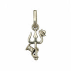 Silver Mahadev Trishul Damru Pendant for Men and Women – Pendant Only – Marvel Silver