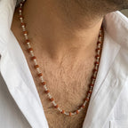 Silver Mini Rudraksha Chain Mala with Small Rudraksha Beads – Marvel Silver