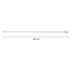 Marvel Silver minimal box chain bracelet for men with secure clasp