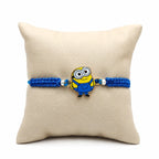 Marvel Silver Minion Silver Rakhi for Kids with Blue Thread