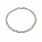 Marvel Silver multi-row box chain bracelet for men with polished silver finish