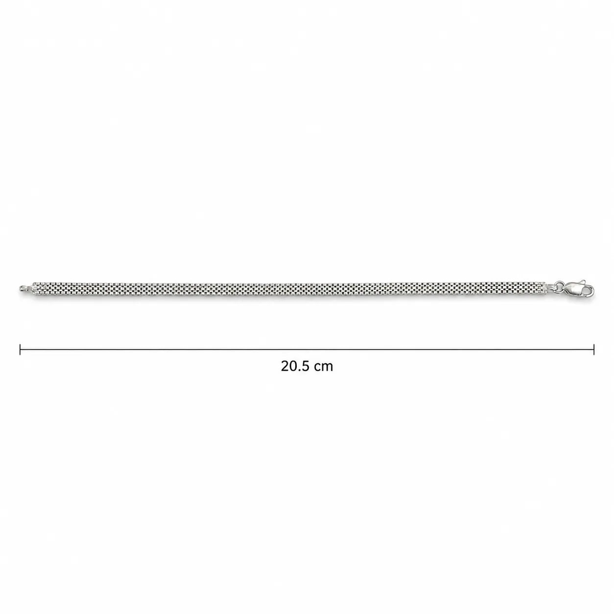 Marvel Silver multi-row box chain bracelet for men with polished silver finish