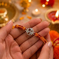 Marvel Silver 925 Sterling Silver Om Rakhi for Brother