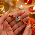 Marvel Silver 925 Sterling Silver Om Rakhi for Brother