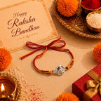 Marvel Silver 925 Sterling Silver Om Rakhi for Brother